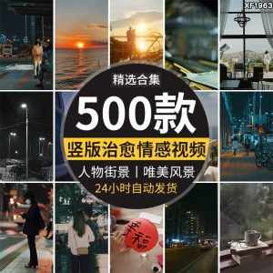 人物城市夜景街景伤感孤独励志竖屏治愈系风景高清抖音短视频素材-泰戈创艺资源库