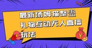 （8915期）最新汤姆猫整蛊礼物互动无人直播玩法-泰戈创艺资源库