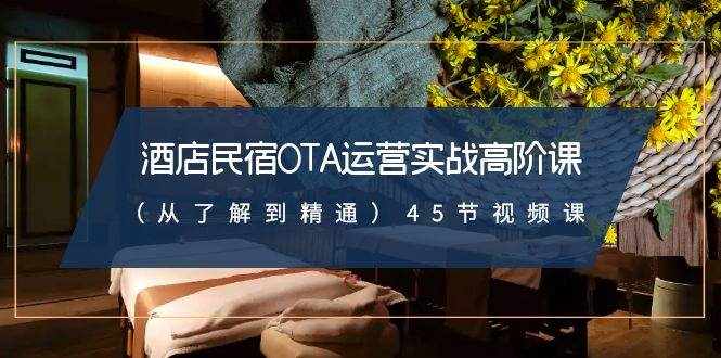 （8926期）酒店民宿-OTA运营实战高阶课（从了解到精通）45节视频课-泰戈创艺资源库