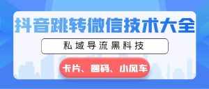 (8898期)抖音跳转微信技术大全,私域导流黑科技—卡片圆码小风车-泰戈创艺资源库