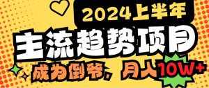 （9086期）2024上半年主流趋势项目，打造中间商模式，成为倒爷，易上手，用心做，…-泰戈创艺资源库