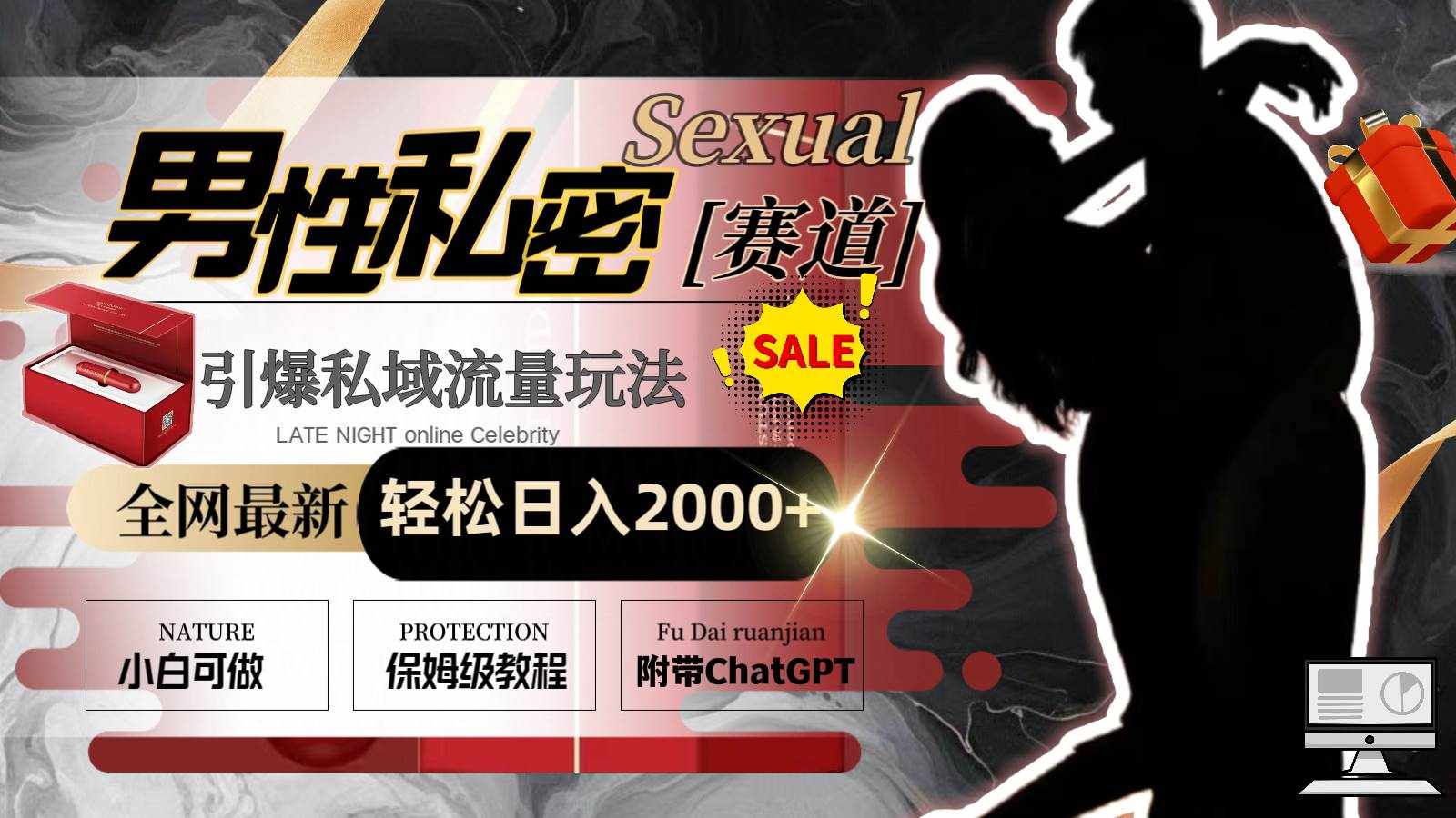 （8713期）全网最新男性私密赛道玩法，引爆私域流量，轻松日入2000+-泰戈创艺资源库