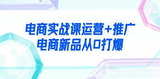 （9313期）电商实战课运营+推广，电商新品从0打爆（99节视频课）-泰戈创艺资源库