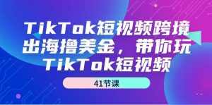 （9155期）TikTok短视频跨境出海撸美金，带你玩TikTok短视频（41节课）-泰戈创艺资源库