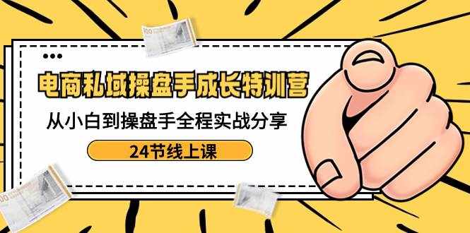（8723期）电商私域-操盘手成长特训营：从小白到操盘手全程实战分享-24节线上课-泰戈创艺资源库
