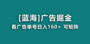 (8767期)【海蓝项目】广告掘金日赚160+(附养机教程) 长期稳定,收益妙到-泰戈创艺资源库