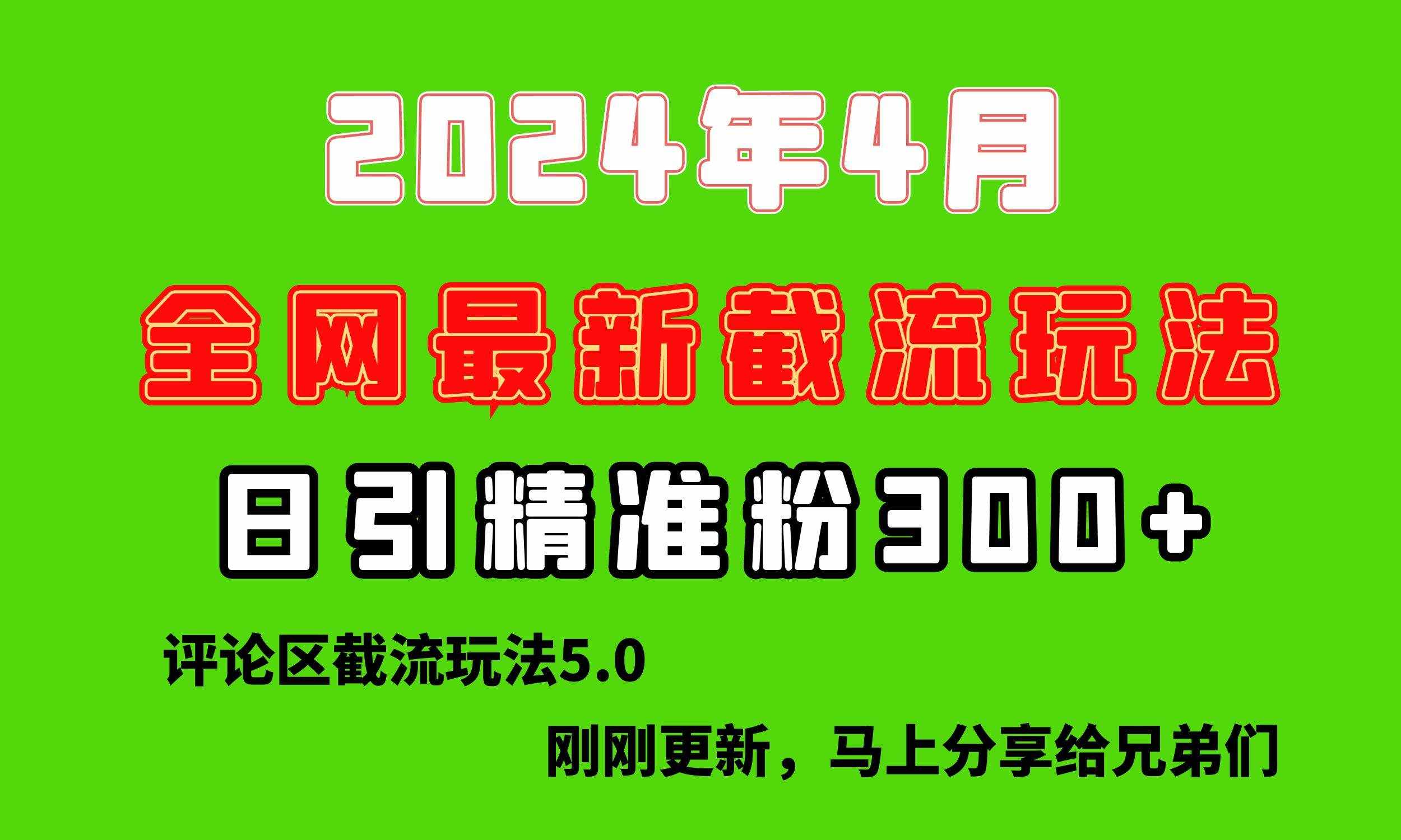 （10179期）刚刚研究的最新评论区截留玩法，日引流突破300+，颠覆以往垃圾玩法，比…-泰戈创艺资源库