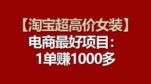 (10514期)【淘宝超高价女装】电商最好项目:一单赚1000多-泰戈创艺资源库