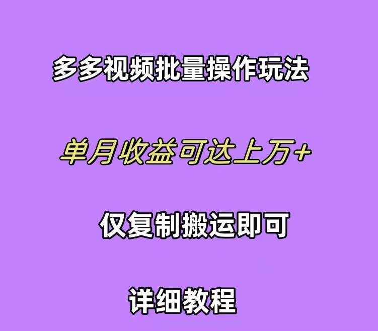 （10029期）拼多多视频带货快速过爆款选品教程 每天轻轻松松赚取三位数佣金 小白必…-泰戈创艺资源库
