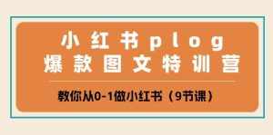 (10553期)小红书 plog爆款图文特训营,教你从0-1做小红书(9节课)-泰戈创艺资源库
