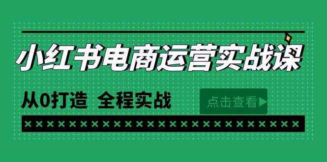 （9946期）最新小红书·电商运营实战课，从0打造  全程实战（65节视频课）-泰戈创艺资源库