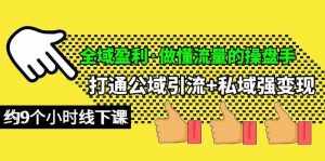 (10045期)全域盈利·做懂流量的操盘手,打通公域引流+私域强变现,约9个小时线下课-泰戈创艺资源库