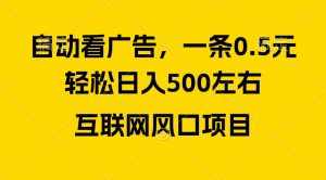 （10306期）广告收益风口，轻松日入500+，新手小白秒上手，互联网风口项目-泰戈创艺资源库