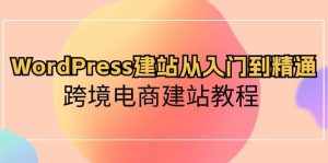 （10313期）WordPress建站从入门到精通，跨境电商建站教程-泰戈创艺资源库