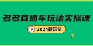 (9412期)多多直通车玩法实战课,2024新玩法(7节课)-泰戈创艺资源库