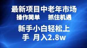（10147期） 2024最新项目，中老年市场，起号简单，7条作品涨粉4000+，单月变现2.8w-泰戈创艺资源库