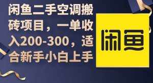 （9539期）闲鱼二手空调搬砖项目，一单收入200-300，适合新手小白上手-泰戈创艺资源库