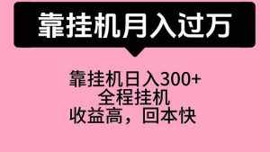 (10572期)靠挂机,月入过万,特别适合宝爸宝妈学生党,工作室特别推荐-泰戈创艺资源库