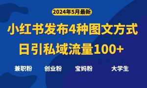 (10677期)最新小红书发布这四种图文,日引私域流量100+不成问题,-泰戈创艺资源库