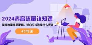 （10713期）2024抖音流量·认知课：掌握流量底层逻辑，明白应该选择什么赛道 (43节课)-泰戈创艺资源库