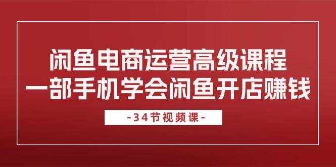（10686期）闲鱼电商运营高级课程，一部手机学会闲鱼开店赚钱（34节课）-泰戈创艺资源库