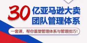 30亿亚马逊大卖团队管理体系，一套课，帮你重塑管理体系与管理技巧-泰戈创艺资源库