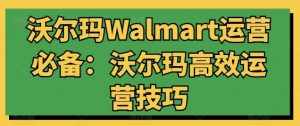 沃尔玛Walmart运营必备:沃尔玛高效运营技巧-泰戈创艺资源库