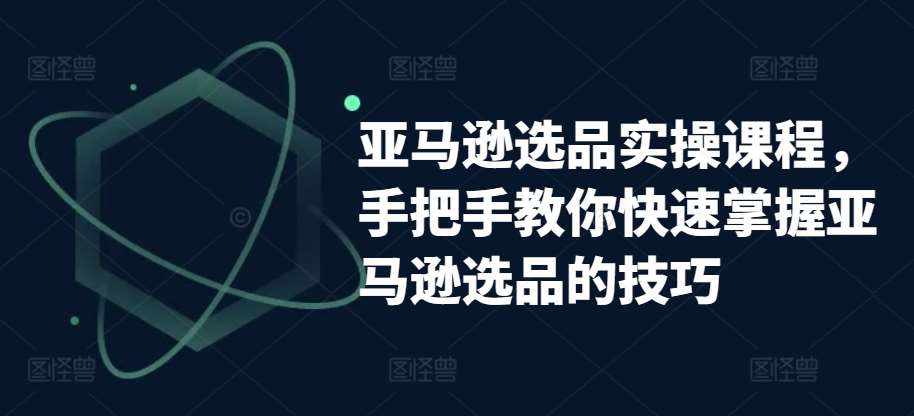 亚马逊选品实操课程，手把手教你快速掌握亚马逊选品的技巧-泰戈创艺资源库