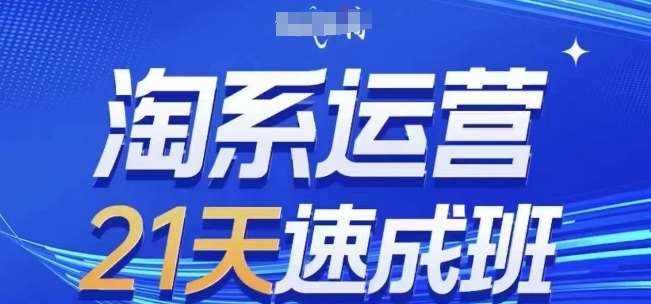 淘系运营21天速成班(更新24年5月),0基础轻松搞定淘系运营,不做假把式-泰戈创艺资源库