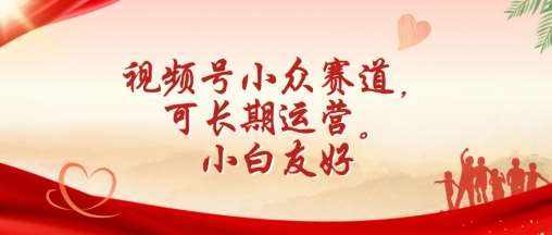视频号小众赛道，可长期运营，小白友好【揭秘】-泰戈创艺资源库
