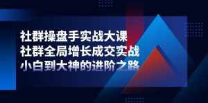 (11058期)社群-操盘手实战大课:社群 全局增长成交实战,小白到大神的进阶之路-泰戈创艺资源库