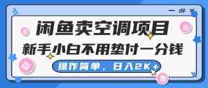 (10961期)闲鱼卖空调项目,新手小白一分钱都不用垫付,操作极其简单,日入2K+-泰戈创艺资源库