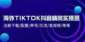 (10998期)海外TIKTOK抖音精英实操班:注册下载/配置/养号/引流/发视频/等等-泰戈创艺资源库