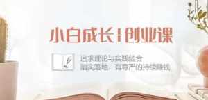 小白成长创业课:追求理论与实践结合,踏实落地,有尊严的持续赚钱-42节-泰戈创艺资源库