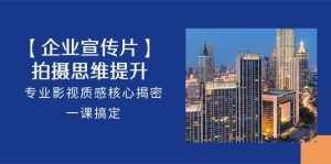 【企业宣传片】拍摄思维提升，专业影视质感核心揭密，一课搞定（18节）-泰戈创艺资源库