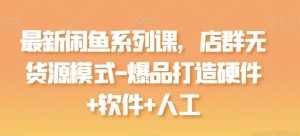 最新闲鱼系列课,店群无货源模式-爆品打造硬件+软件+人工-泰戈创艺资源库