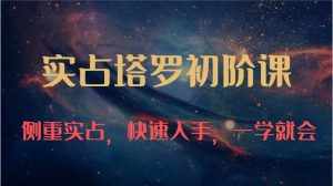 实占塔罗初阶课：独特的牌意解读学习结构，侧重实占，快速入手，一学就会（47节）-泰戈创艺资源库