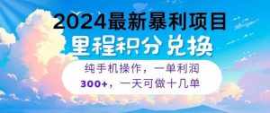 2024最新项目,冷门暴利,一单利润300+,每天可批量操作十几单-泰戈创艺资源库
