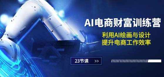AI电商-财富训练营：利用AI绘画与设计，提升电商工作效率(23节课)-泰戈创艺资源库