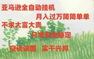 亚马逊全自动浏览挂机-泰戈创艺资源库