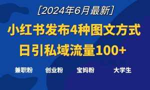 小红书发布这4种图文，就能日引私域流量100+-泰戈创艺资源库