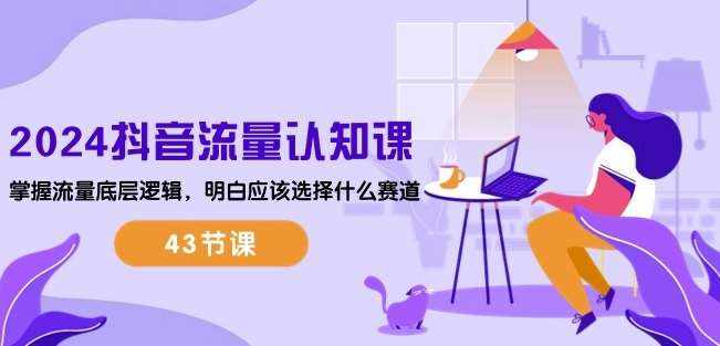 2024抖音流量认知课：掌握流量底层逻辑，明白应该选择什么赛道 (43节课)-泰戈创艺资源库