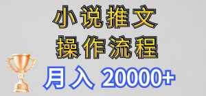 小说推文项目新玩法操作全流程,月入20000+,门槛低非常适合新手-泰戈创艺资源库