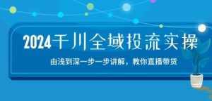 2024千川全域投流精品实操:由谈到深一步一步讲解,教你直播带货-15节-泰戈创艺资源库