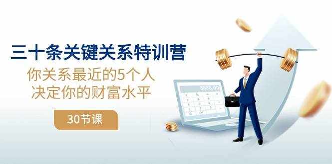 三十条关键关系特训营：你关系最近的5个人决定你的财富水平-泰戈创艺资源库