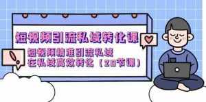 短视频引流私域转化课，短视频精准引流私域，在私域高效转化（20节课）-泰戈创艺资源库