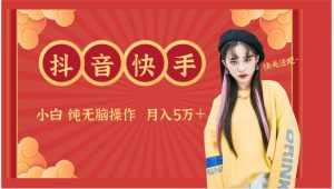 抖音快手创作者分成计划卖零散,小白无脑操作月入5万+-泰戈创艺资源库