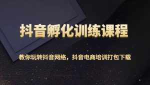 抖音孵化训练课程-教你玩转抖音网络，抖音电商培训打包下载-泰戈创艺资源库