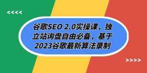 谷歌SEO 2.0实操课,独立站询盘自由必备,基于2023谷歌最新算法录制(94节)-泰戈创艺资源库