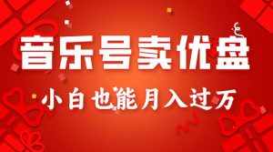 音乐号卖优盘，AE制作100%原创视频，小白也能月入过万-泰戈创艺资源库